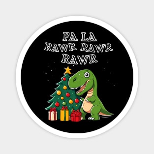Dinosaur Christmas T-Rex Magnet